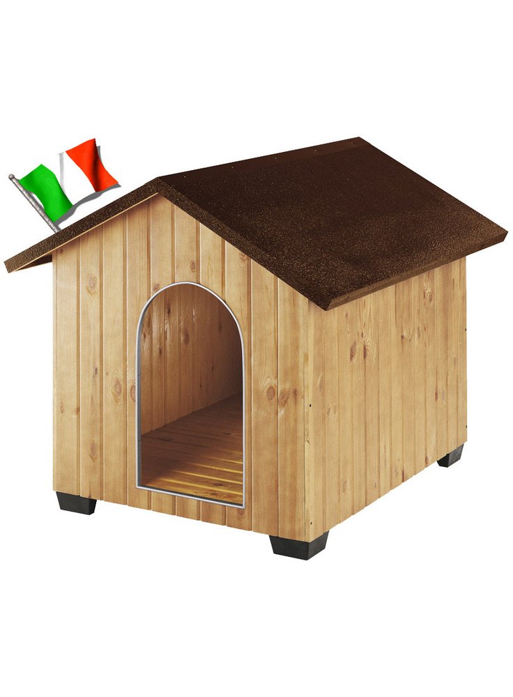 Cuccia per cani in Legno di Pino DOMUS MAXI (111,5x132x103,5 cm)
